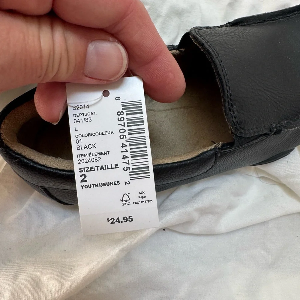 The Children's Place Black Loafer Dress Shoes for Boys